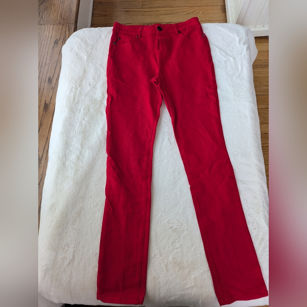 Tempo Paris Stretch Red Pants
